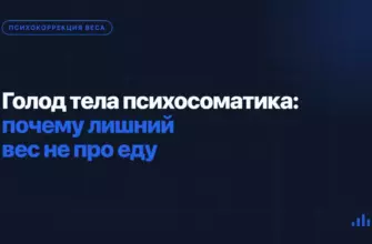 Голод тела психосоматика: почему лишний вес не про еду Голод тела психосоматика: почему лишний вес не про еду