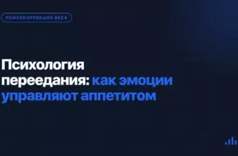 Психология переедания: как эмоции управляют аппетитом