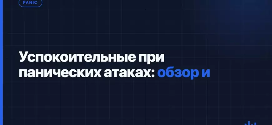 Успокоительные при панических атаках: обзор и правила применения